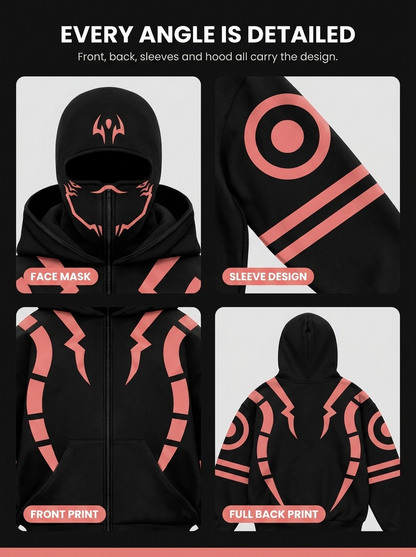 Jujitsu Kaisen Zip Hoodie Mask